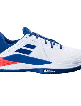 Propulse Fury 3 All Court Shoes White / Estate Blue UK 8 - Babolat - FashionsVida