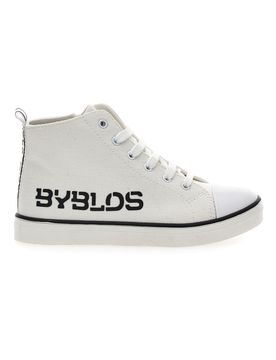 Sneakers alte in tela 122 Bianche e nere 32