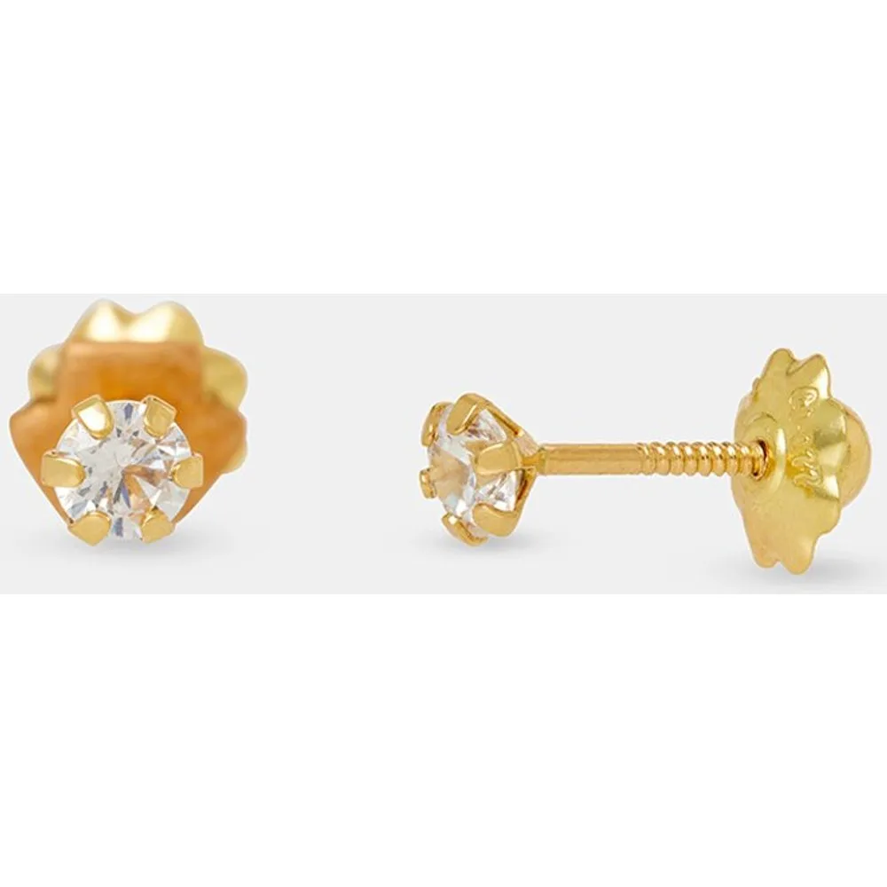 Pendientes de oro y circonitas - El Corte Inglés - FashionsVida