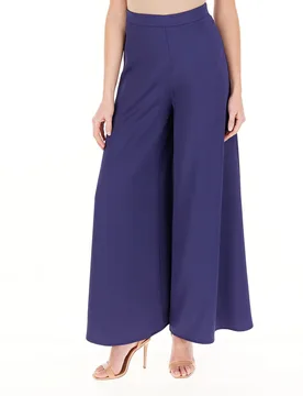 Pantalone a palazzo BLU OCEANO M - Rinascimento - FashionsVida