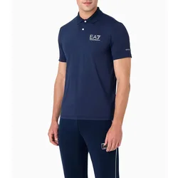 Ea7 Polo A Maniche Corte 8npf23 Navy Blue L