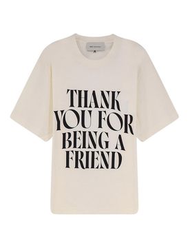 T-Shirt In Cotone Con Stampa Frontale