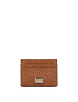 Portacarte dauphine con placca logo