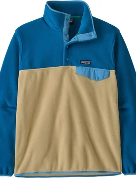 Polaire chaude et confortable à col montant et pressionné - M's LW Synch Snap-T P/O Nautilus Tan en Nylon - Taille S - Beige - Patagonia - FashionsVida