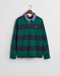 Mens Regular Fit Chambray Stripe Heavy Rugger - Green - Size X-Large