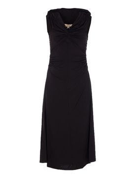 Vestito midi di spalla nera
