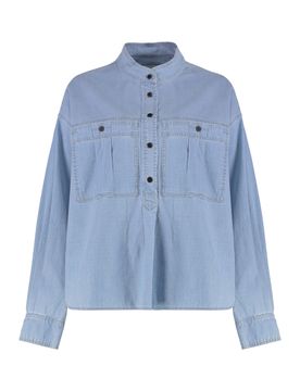 Vero Cotton Blouse with Flap Pockets