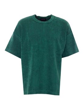 Howlin T-shirt squadrata Fons verde