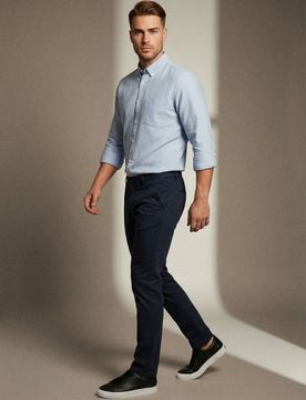 Pantaloni chino slim - blu scuro