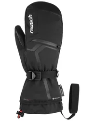 Fäustlinge für Ski-Sportler aus GORE-TEX Down Spirit GTX Mitten Black/Silver für Herren aus Leder Größe 10 schwarz