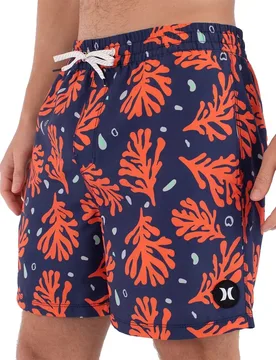 Short De Bain Volley Icon Printing Press Coral Destroyer L - Hurley - FashionsVida