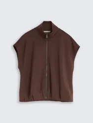 XS zipper vest sweatshirt female