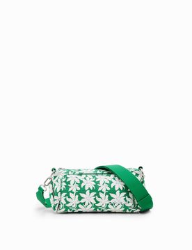 Sac S texturé fleurs, PolyurÉThane, Vert, U