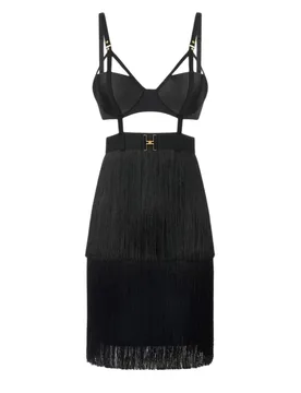 Vestiti casual donna - abito donna - nero - Elisabetta Franchi - FashionsVida