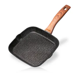 STONELINE Back to Nature Grillpfanne 16 cm ohne Deckel - Holzoptik