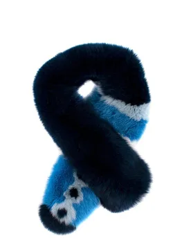 Lysa Lash Blue Fox Fur Stole - Lysa Lash - FashionsVida
