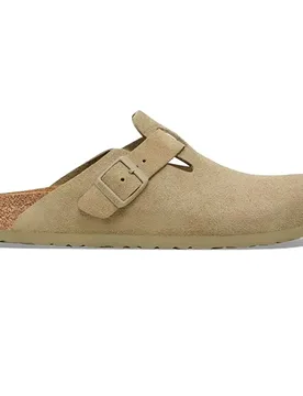 Sabots Boston Suede Leather Faded Khaki EU 44 Homme - Birkenstock - FashionsVida