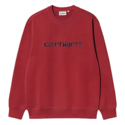Felpa carhartt sweat - scarlet / graphite