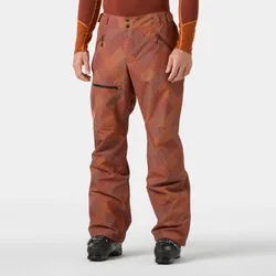 Men's Sogn Insulated Cargo Ski Trousers Brown M - Iron Oxide Brown - Male