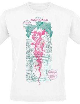 T-Shirt - Mandrake Warning - S bis XXL - für Männer - Größe S - weiß - EMP exklusives Merchandise! - Männer - male