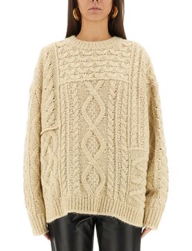 Jake Cable-knit Wool-blend Sweater