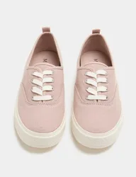 Canvas Plimsoll Trainers Blush Pink female