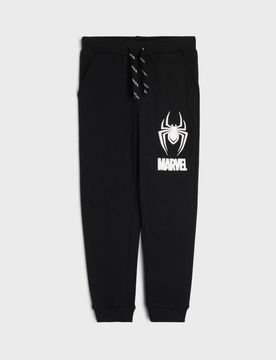 Pantaloni jogger in felpa Spider-Man - nero