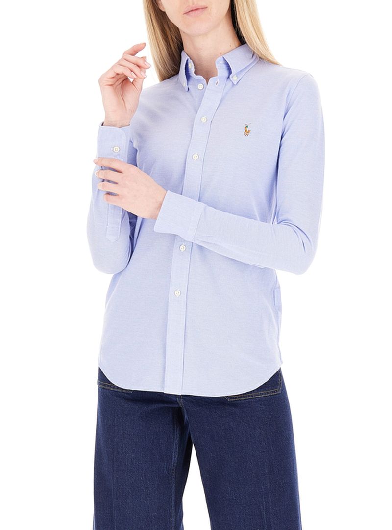 Camicia in cotone AZZURRO OXFORD XL