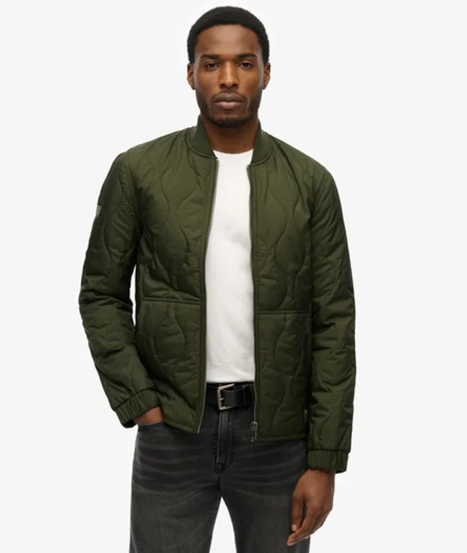 Superdry Men's Surplus Steppjacke Grün - Größe: S - 99.99 - FashionsVida