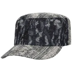 Denim Mashup Army Cap by - black-white - Herren - Size: One Size