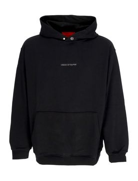 Felpa Leggera Cappuccio Uomo Military Skull On Back Hoodie Black