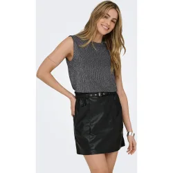 Camiseta de mujer sin mangas y cuello redondo
