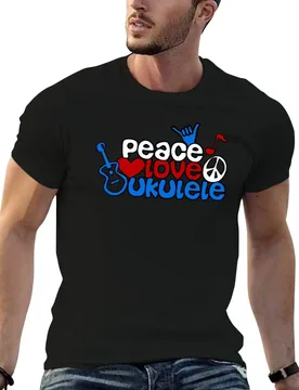 Ukulele Love Peace T-Shirt man t shirt luxury t shirt personalised t shirts for man graphic vintage T-shirt - Aliexpress - FashionsVida