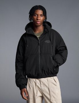 Blouson Technique À Capuche Xl Noir