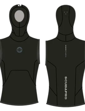 Gilet Termico Con Cappuccio Everflex Yulex® 5/3 Mm