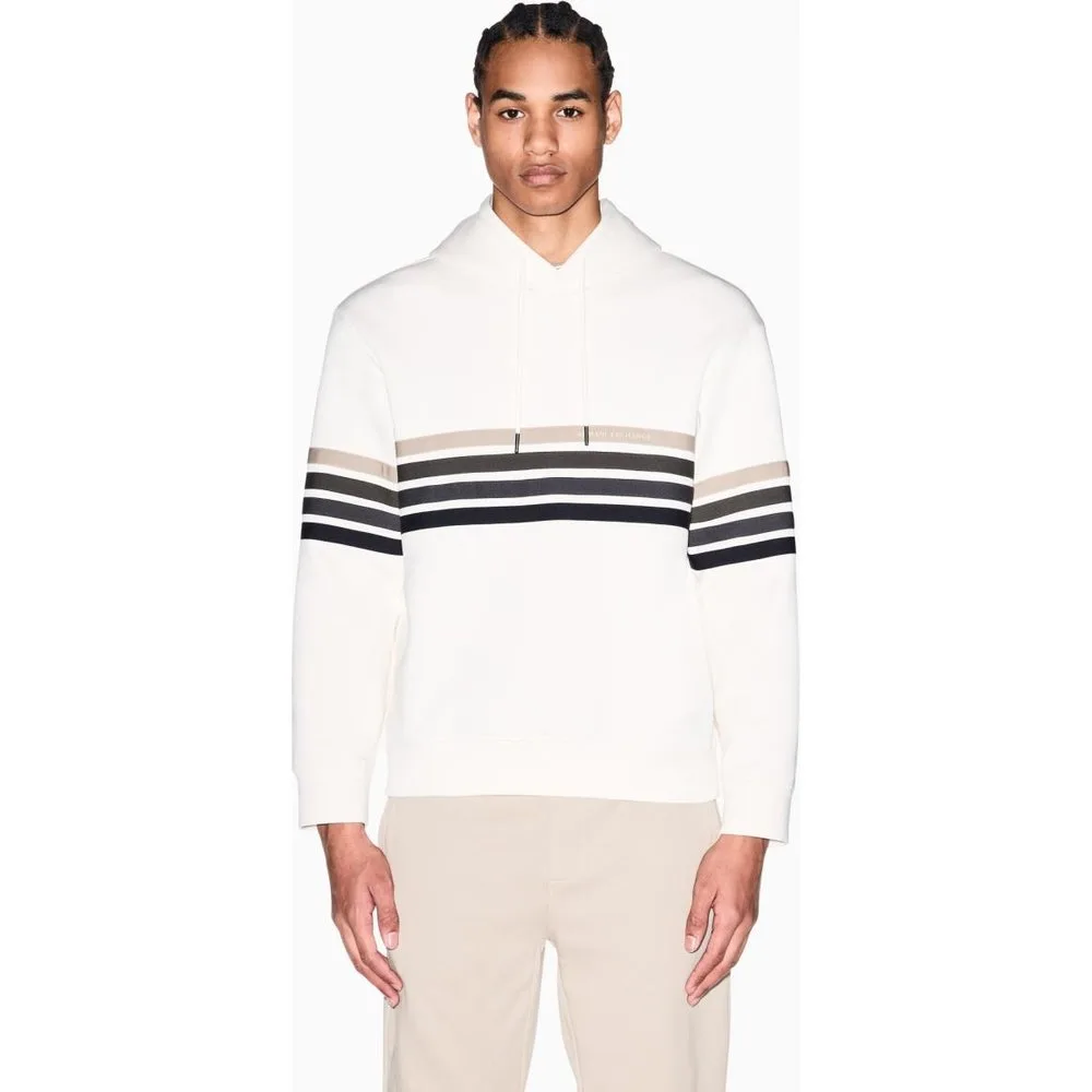 Sudadera de hombre con estampado y capucha ajustable - Armani Exchange - FashionsVida