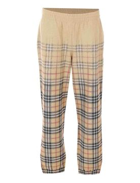 Pantaloni sportivi a quadri sfumati