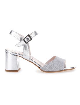 Sandali con Tacco Argento 4214 37