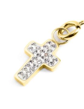 Charm Marlù croce con cristalli 18CH096G-W