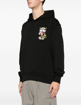 Kenzo felpa wild tiger uomo nero