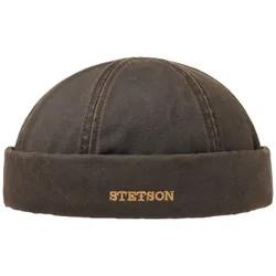 Old Cotton Winter Docker Hat by - brown - Size: S (54-55 cm)