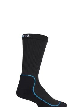 Pair Black Made in Finland 4 Layer Hiking Socks with DryTech Unisex 8.5-11 Mens - - Black - Size: 8.5-11 Unisex - UpHill Sport - FashionsVida