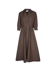 Comma Midikleid marrone 48