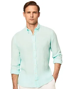 Chemise à Manches Longues Garment Dyed Mint S