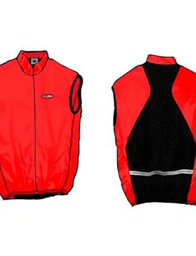 Massi Gilet Windproof Red