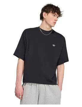 T-shirt à Manches Courtes Trefoil Essentials Oversized Black M - Adidas Originals - FashionsVida