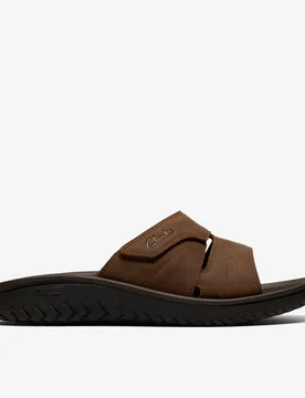 Mens Wesley Vibe Beeswax Sandals - Brown - Size Uk 6 - Clarks - FashionsVida
