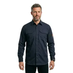 Chemise à Manches Longues Multisafe 09004 Dark Navy 47-48