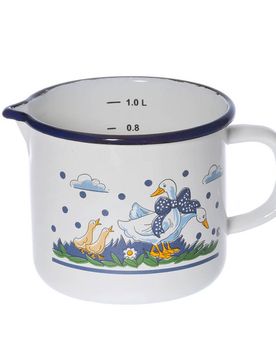Milchtopf Ø 12 cm mit Ausguss Gänseglück
