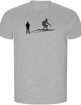 T-shirt à Manches Courtes Shadow Surf Eco Heather Grey XL - Kruskis - FashionsVida